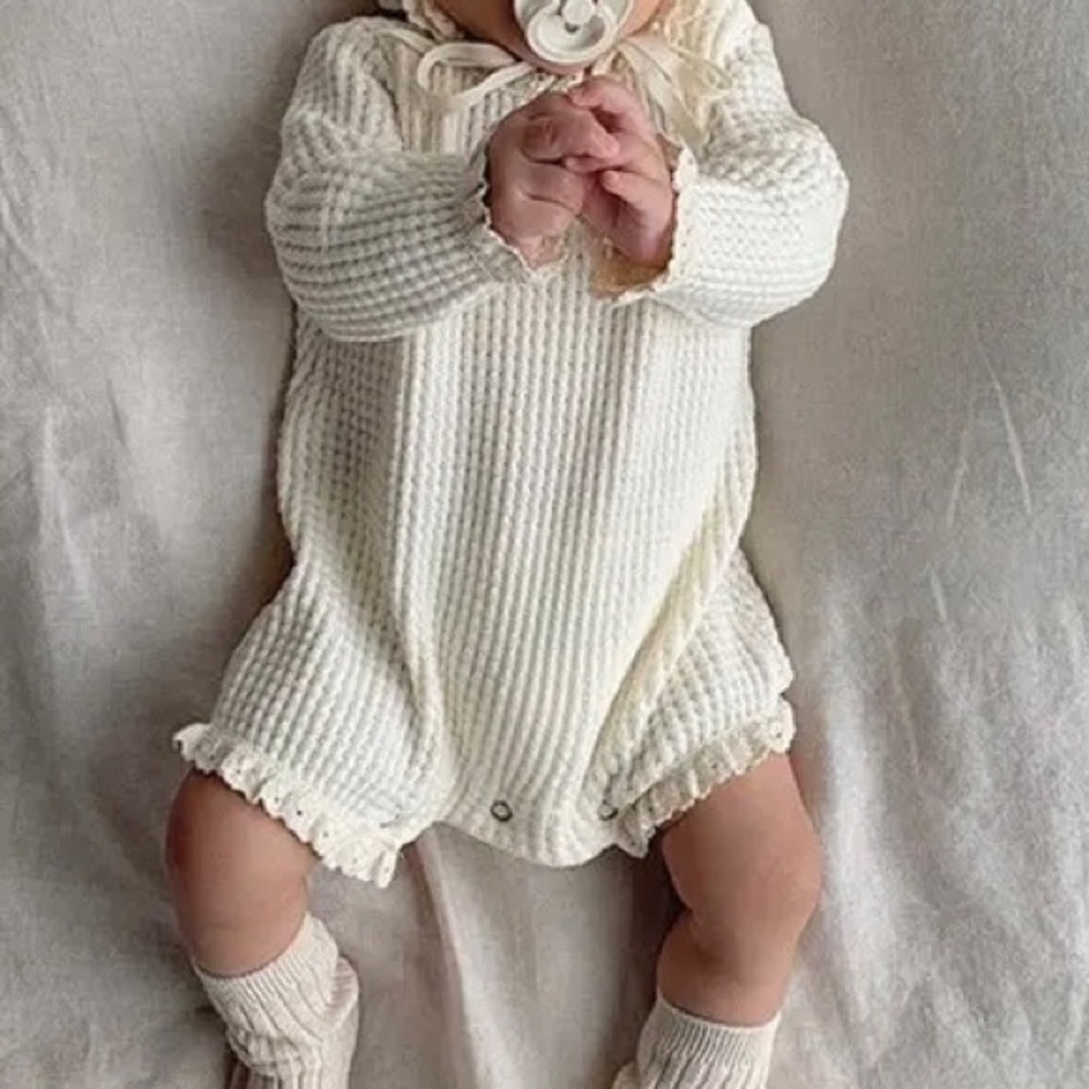 Waffle cotton jumpsuit